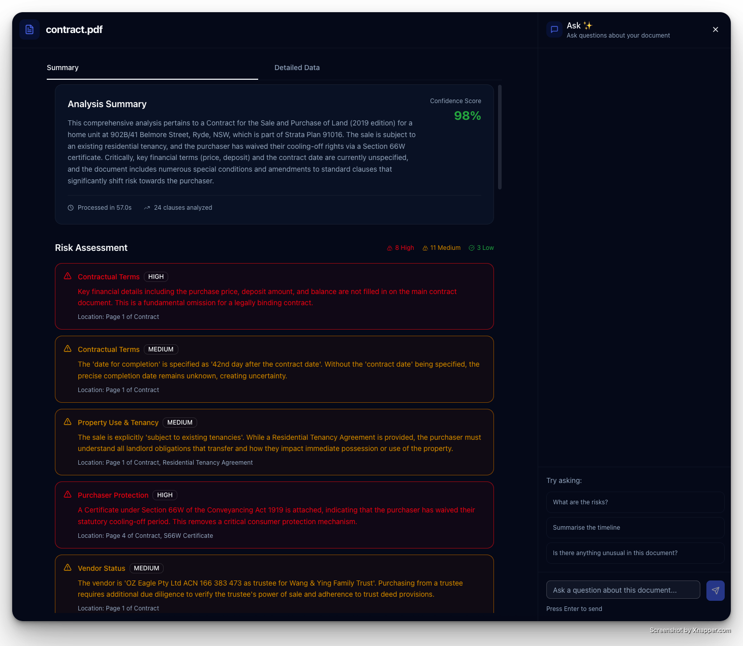 Document analysis example 2