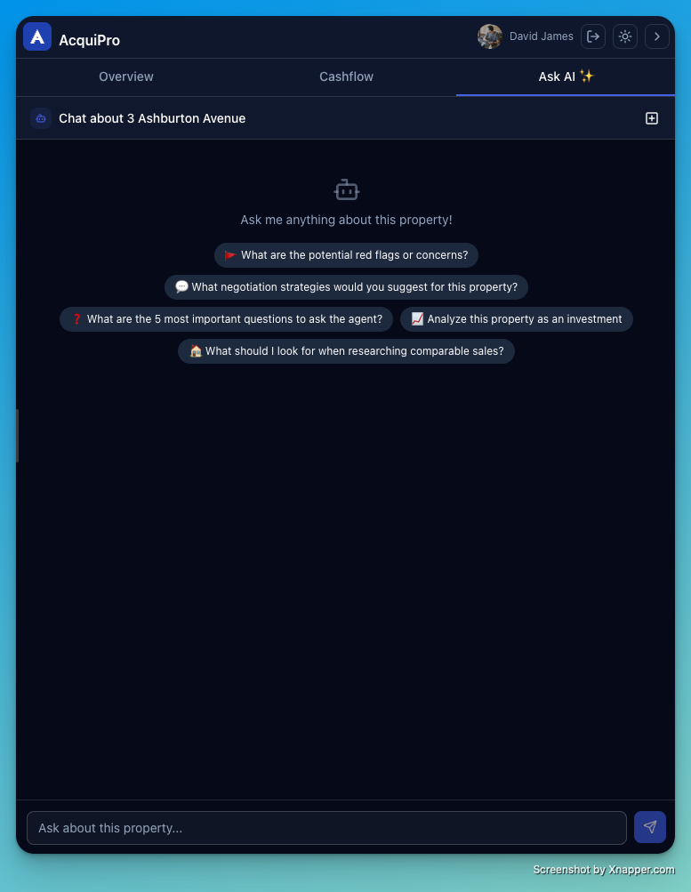 AcquiPro Chrome extension suburb insights