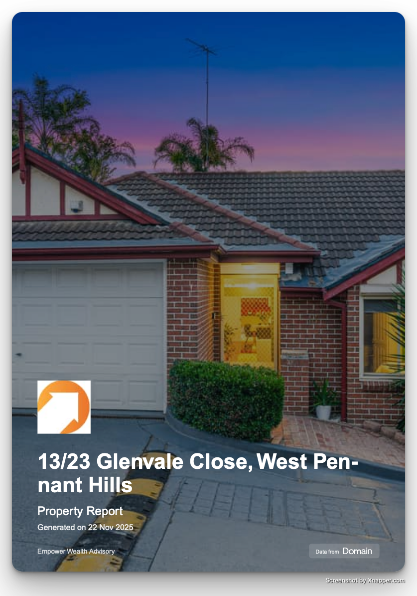 Professional property report example 1